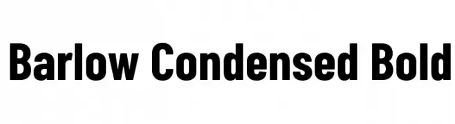 Barlow Condensed Bold  フリーフォントのダウンロード