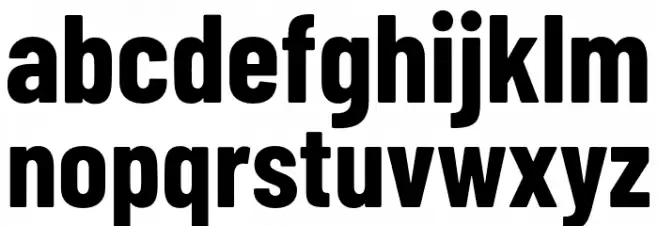 Barlow Condensed Bold Fuentes MINÚSCULAS