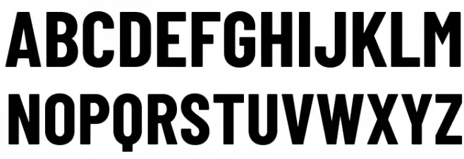 Barlow Condensed Bold خط أحرف كبيرة