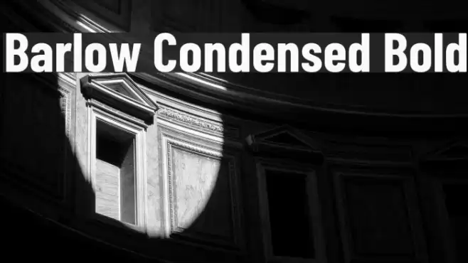 Barlow Condensed Bold Font examples