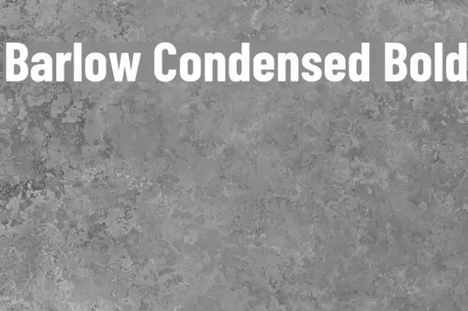 Barlow Condensed Bold Font examples