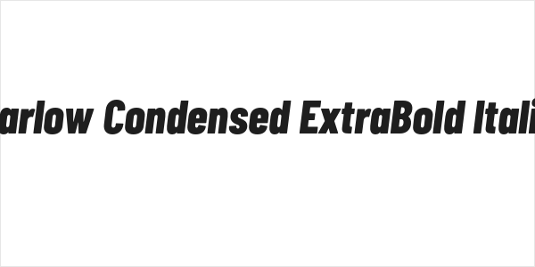 Barlow Condensed ExtraBold Italic Logo