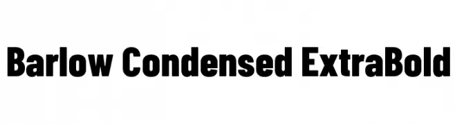 Barlow Condensed ExtraBold  नि: शुल्क फ़ॉन्ट्स डाउनलोड