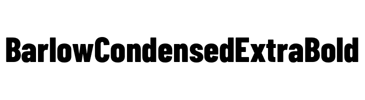 Barlow Condensed ExtraBold  font caratteri gratis