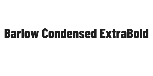 Barlow Condensed ExtraBold Logo