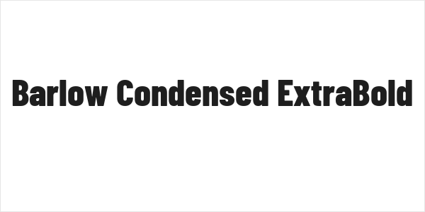 Barlow Condensed ExtraBold Logo