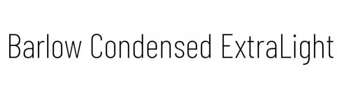 Barlow Condensed ExtraLight  नि: शुल्क फ़ॉन्ट्स डाउनलोड