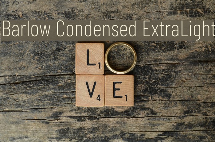 Barlow Condensed ExtraLight Example 2