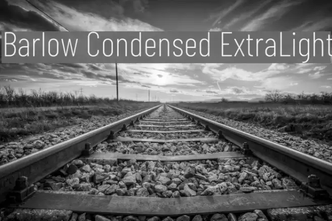 Barlow Condensed ExtraLight Font examples