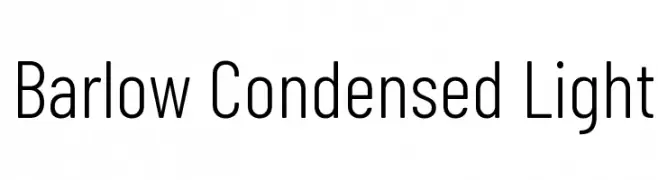 Barlow Condensed Light  नि: शुल्क फ़ॉन्ट्स डाउनलोड