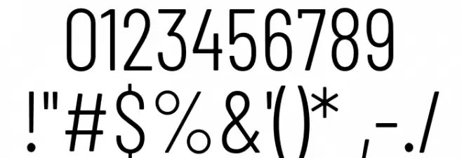 Barlow Condensed Light Font OTHER CHARS