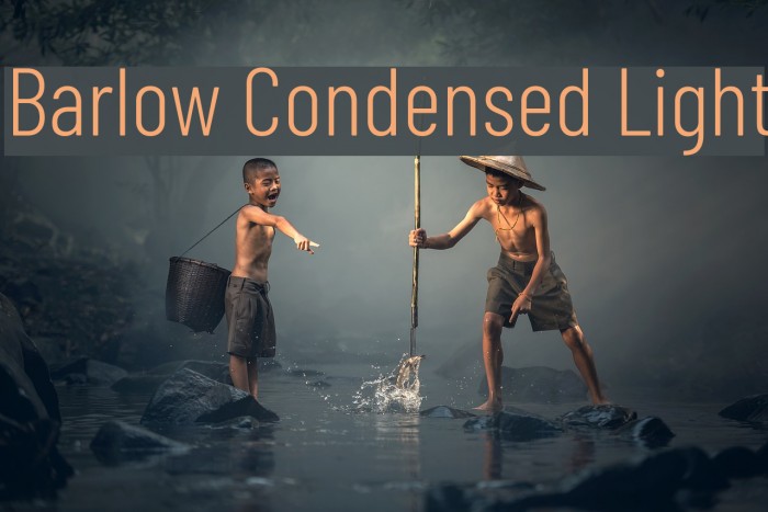 Barlow Condensed Light Font examples