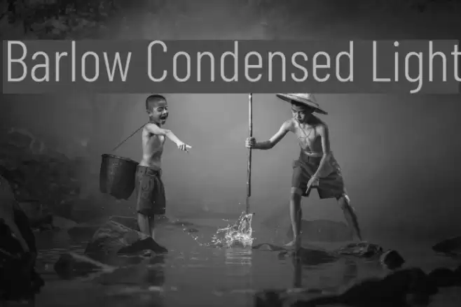 Barlow Condensed Light Font examples