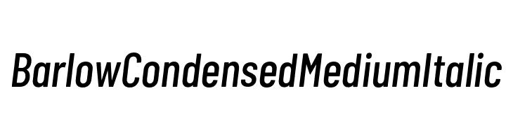 Barlow Condensed Medium Italic  नि: शुल्क फ़ॉन्ट्स डाउनलोड