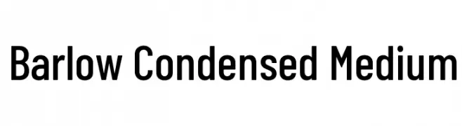Barlow Condensed Medium  नि: शुल्क फ़ॉन्ट्स डाउनलोड