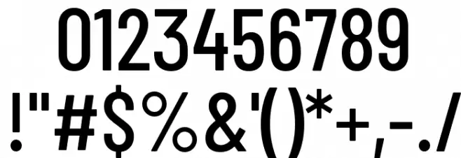 Barlow Condensed Medium Font OTHER CHARS