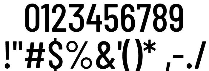 Barlow Condensed Medium Font OTHER CHARS