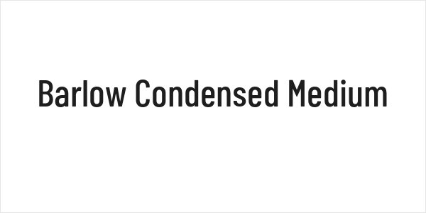 Barlow Condensed Medium Logo