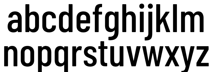 Barlow Condensed Medium Font LOWERCASE