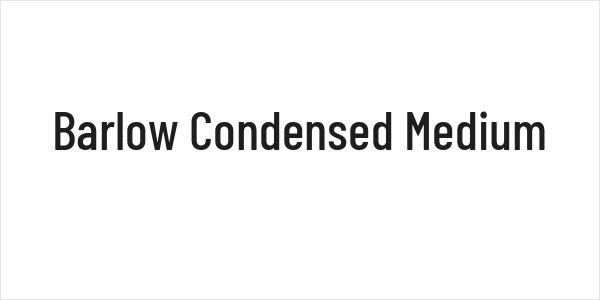 Barlow Condensed Medium Logo