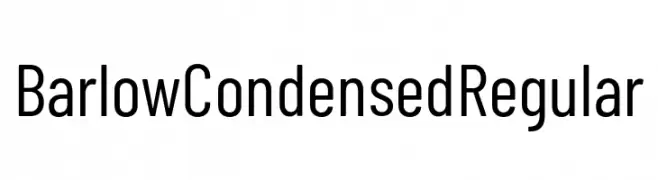 Barlow Condensed Regular  नि: शुल्क फ़ॉन्ट्स डाउनलोड