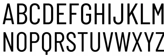Barlow Condensed Regular Font Litere mari