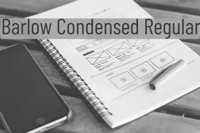 Barlow Condensed Regular Font examples