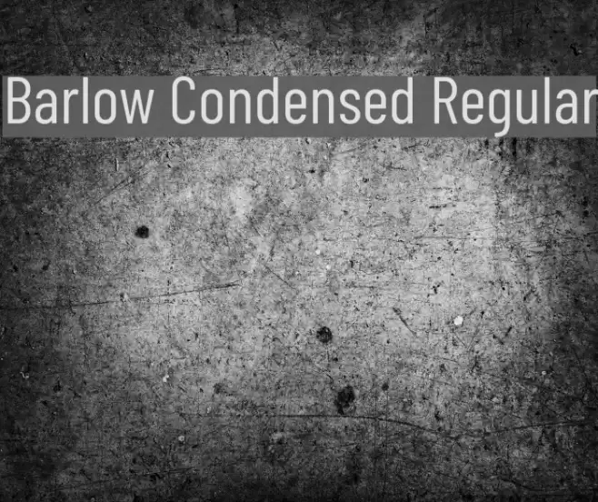 Barlow Condensed Regular Font examples