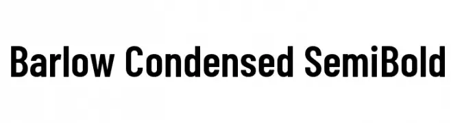 Barlow Condensed SemiBold  नि: शुल्क फ़ॉन्ट्स डाउनलोड
