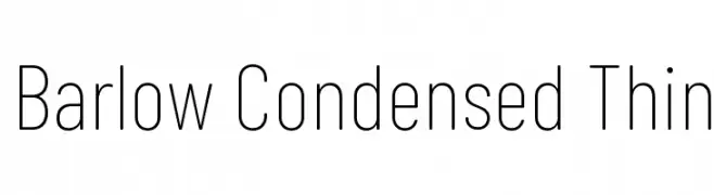 Barlow Condensed Thin  नि: शुल्क फ़ॉन्ट्स डाउनलोड