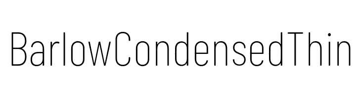 Barlow Condensed Thin  नि: शुल्क फ़ॉन्ट्स डाउनलोड