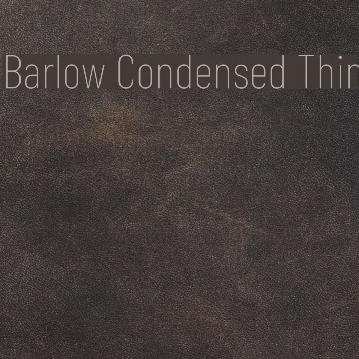 Barlow Condensed Thin Font examples