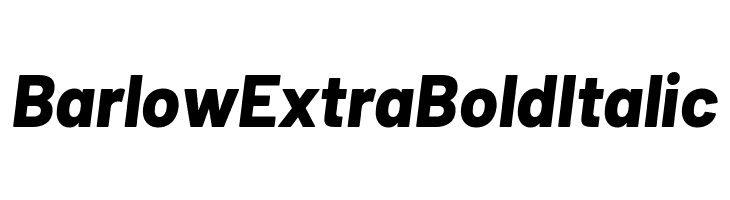 Barlow ExtraBold Italic  Descarca Fonturi Gratis