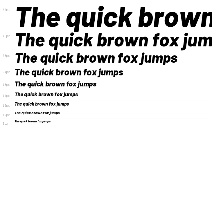 Barlow ExtraBold Italic Waterfall