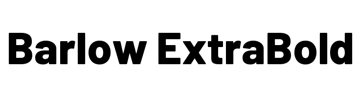 Barlow ExtraBold  Frei Schriftart Herunterladen