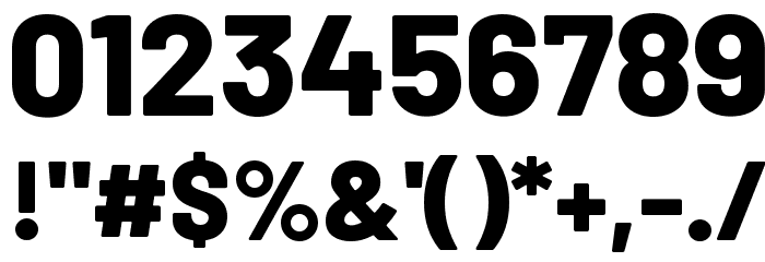 Barlow ExtraBold Font OTHER CHARS
