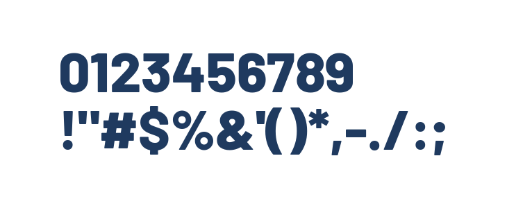 Barlow ExtraBold Other Characters