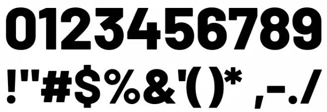 Barlow ExtraBold Font OTHER CHARS