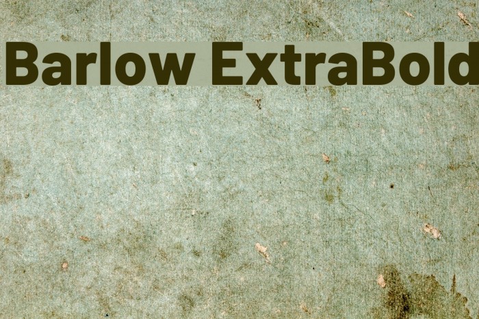 Barlow ExtraBold Font examples