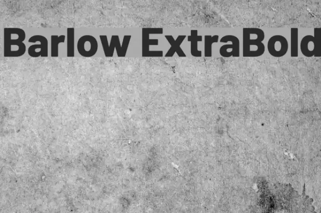 Barlow ExtraBold Font examples