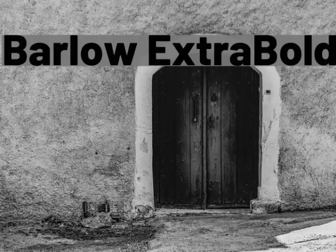 Barlow ExtraBold Font examples