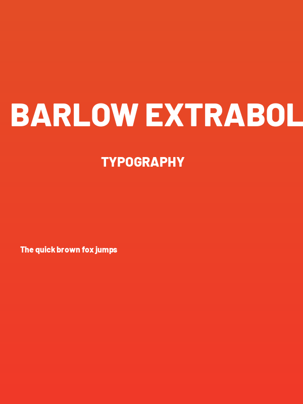 Barlow ExtraBold Poster