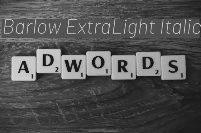 Barlow ExtraLight Italic Font examples