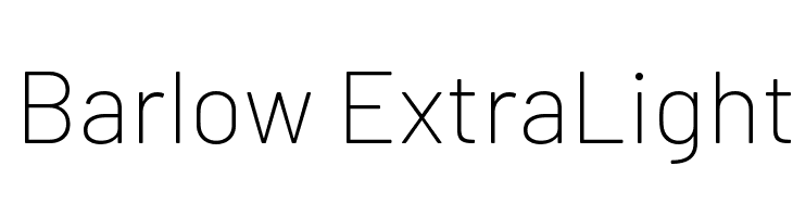 Barlow ExtraLight Font