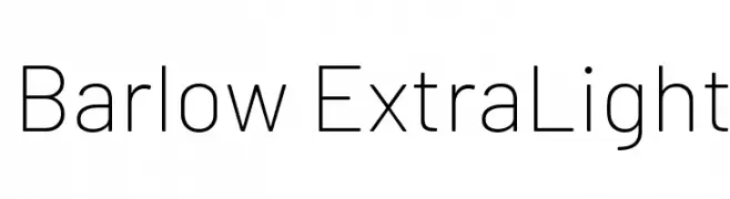 Barlow ExtraLight  Frei Schriftart Herunterladen