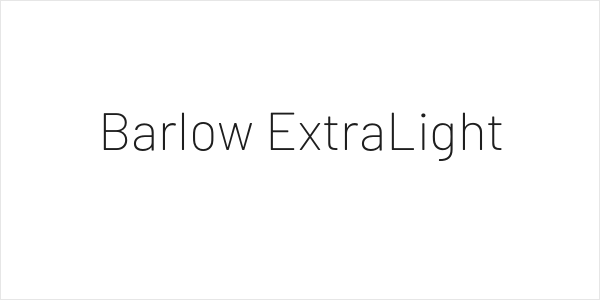 Barlow ExtraLight Logo