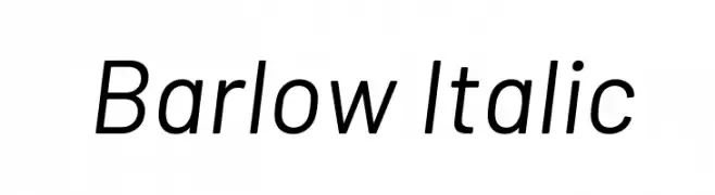 Barlow Italic  Скачать бесплатные шрифты