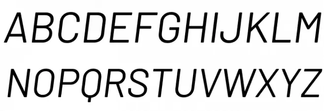 Barlow Italic Fuentes MAYÚSCULAS