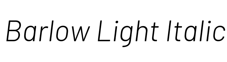 Barlow Light Italic  baixar fontes gratis