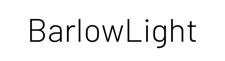 Barlow Light  フリーフォントのダウンロード